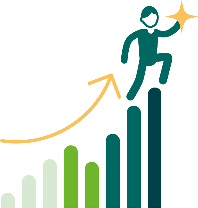 Graphic Progrès Réussir Objectif 1